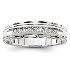 14k White Gold Men's Band (Trio) Mounting