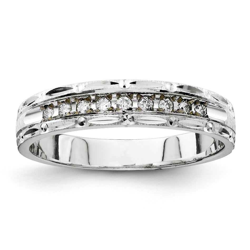 14k White Gold Ladies Band (Trio) Mounting Main image