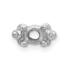 14K White Gold Head, up to 3.25mm Dia., X855 Add-a-Diamond Bracelet