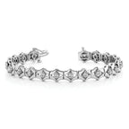 14k WGHolds 21 up to 2.75mm Stones Add-A-Diamond Tennis Bracelet