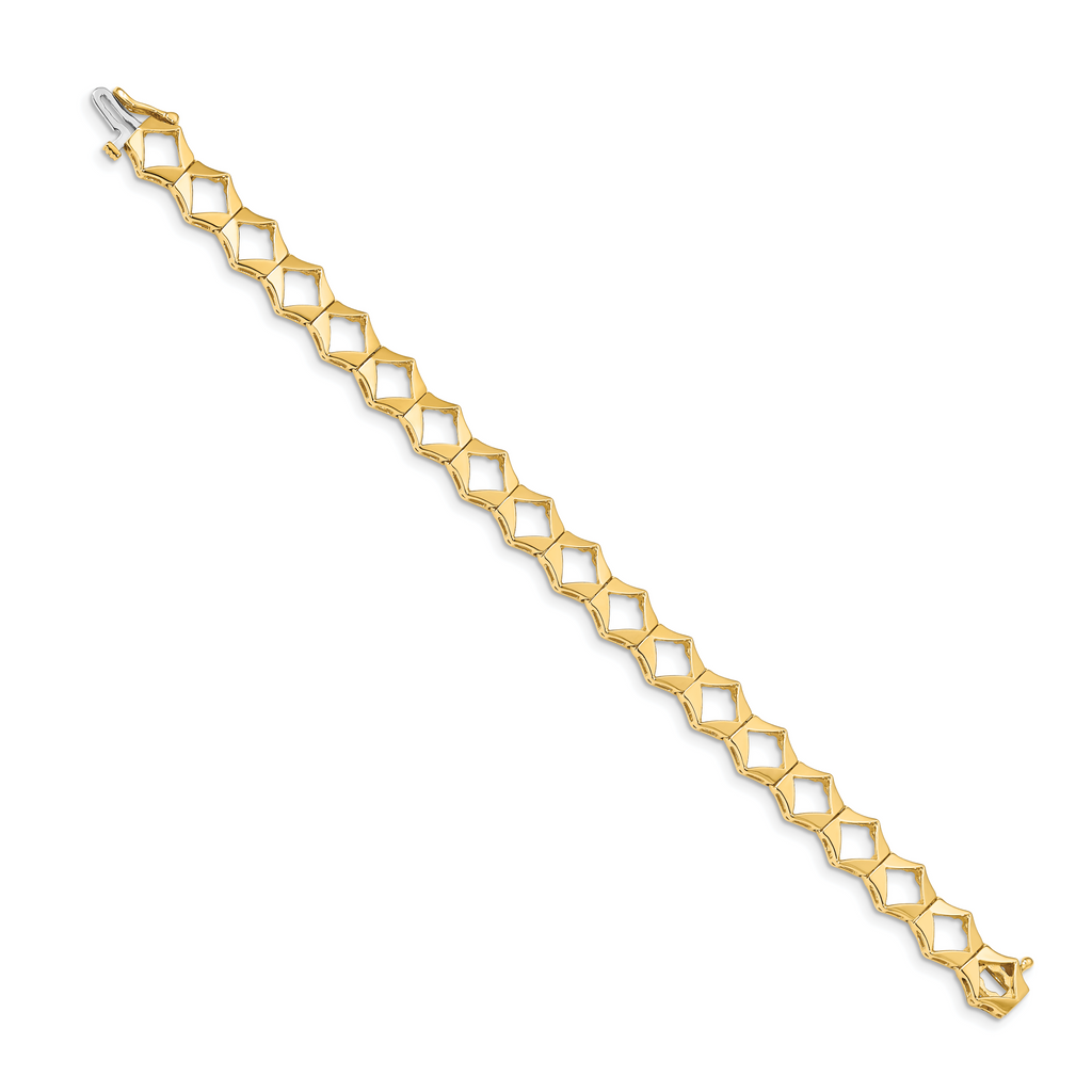 14k Holds 19 up to 3.25mm Stones, Add-a-Diamond Tennis Bracelet