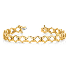 14k Holds 19 up to 3.25mm Stones, Add-a-Diamond Tennis Bracelet - 7