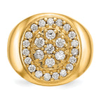 14k A Diamond men's ring
