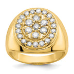 14k A Diamond men's ring