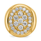 14K A Diamond men's ring