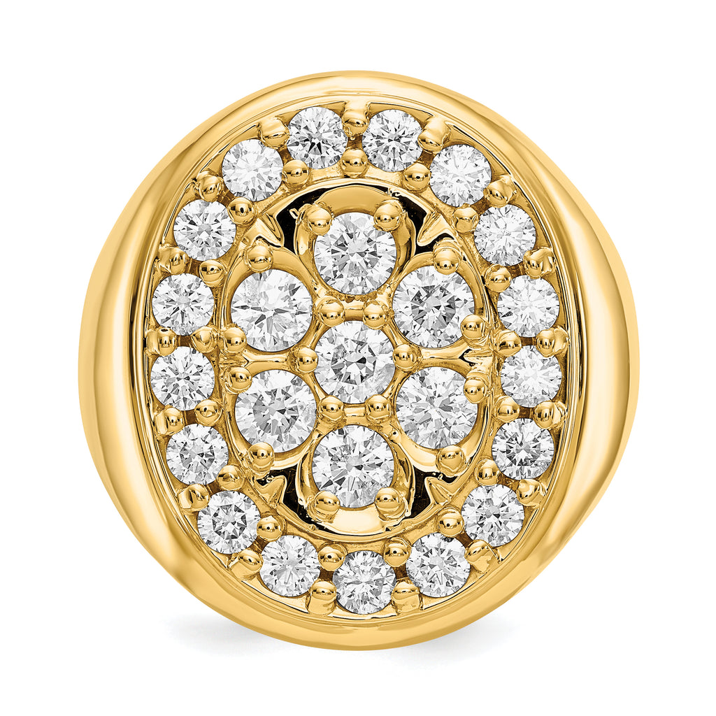 14K A Diamond men's ring