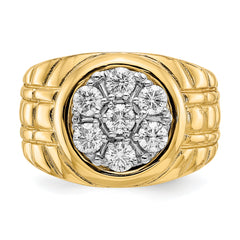 14k A Diamond men's ring