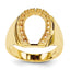 14K Mens Diamond Horseshoe Ring Mounting