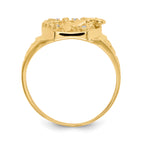 14K A Diamond men's ring