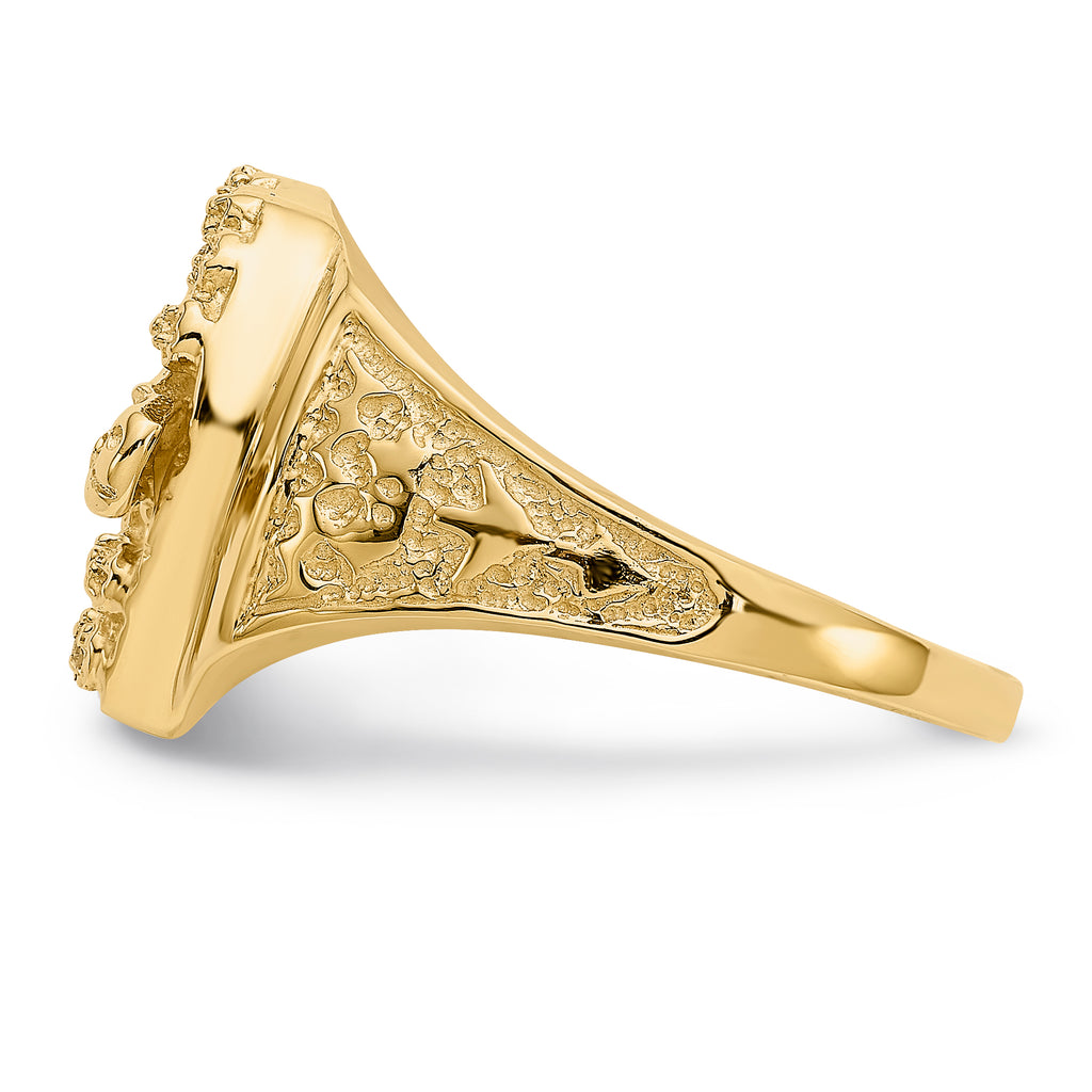 14K A Diamond men's ring