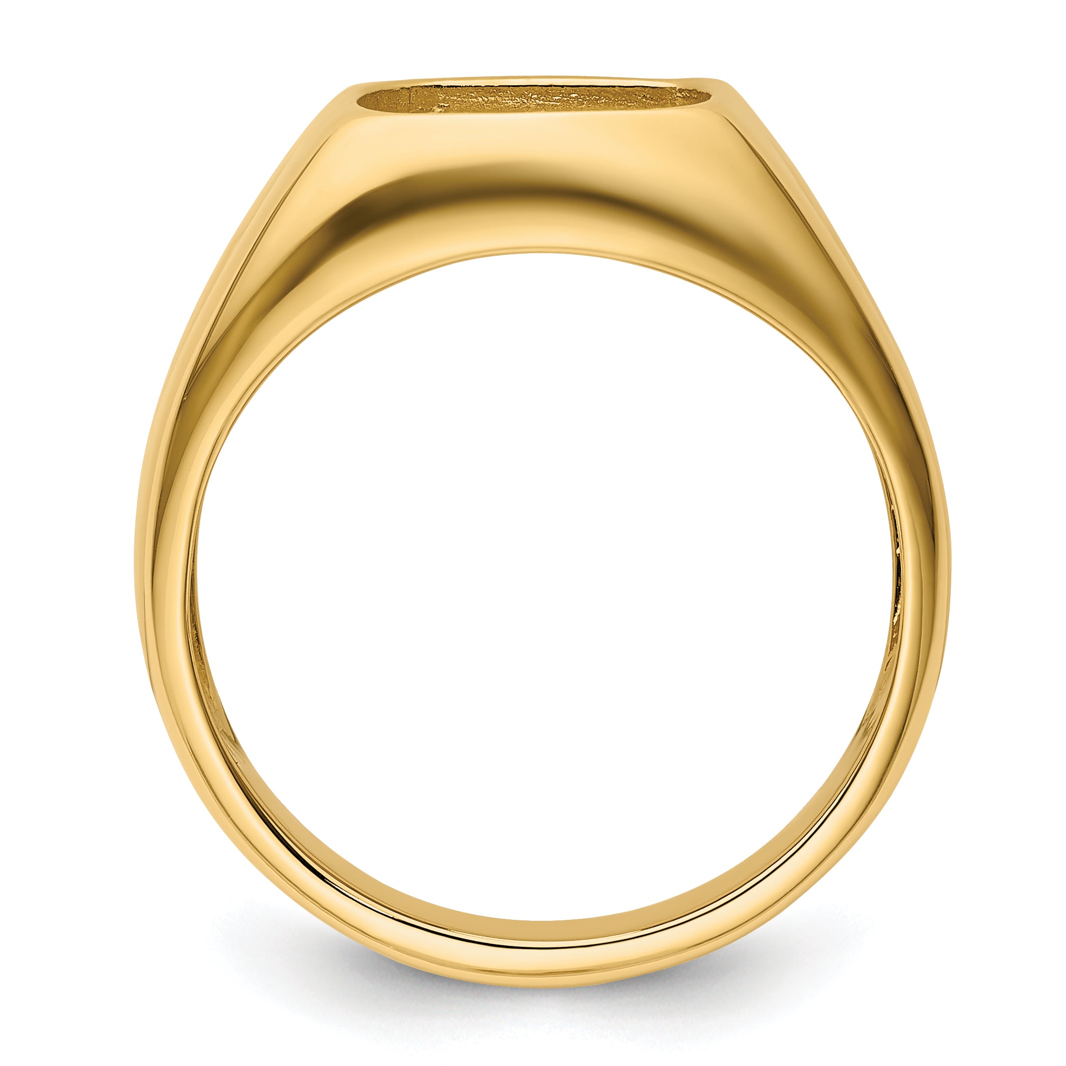 14k Polished Mens Diamond and Onyx Ring Mounting Secondary image