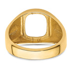 14k Polished Mens Diamond and Onyx Ring Mounting