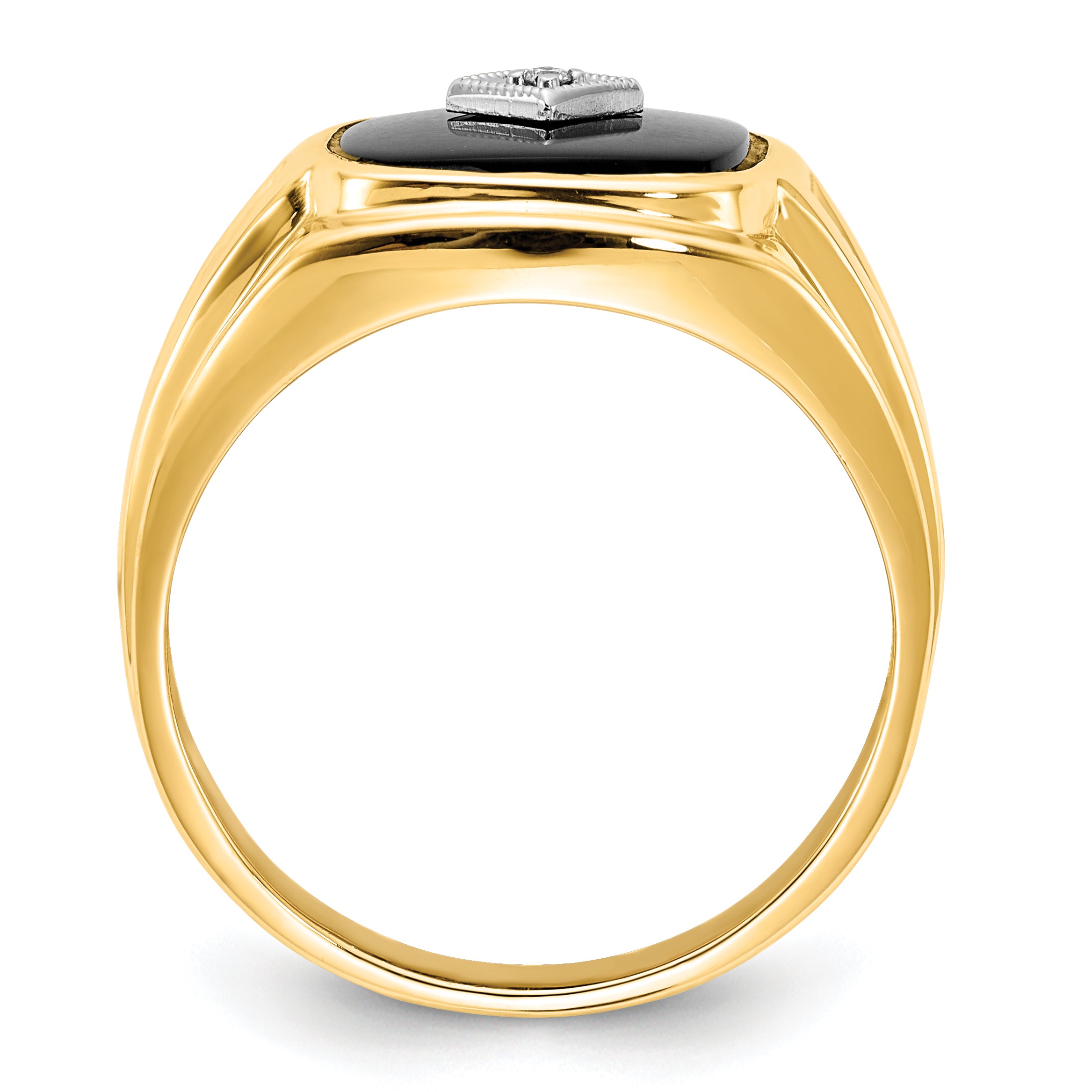 14k A Diamond men's ring