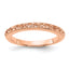 14k Rose Gold 3mm Filigree Wedding Band