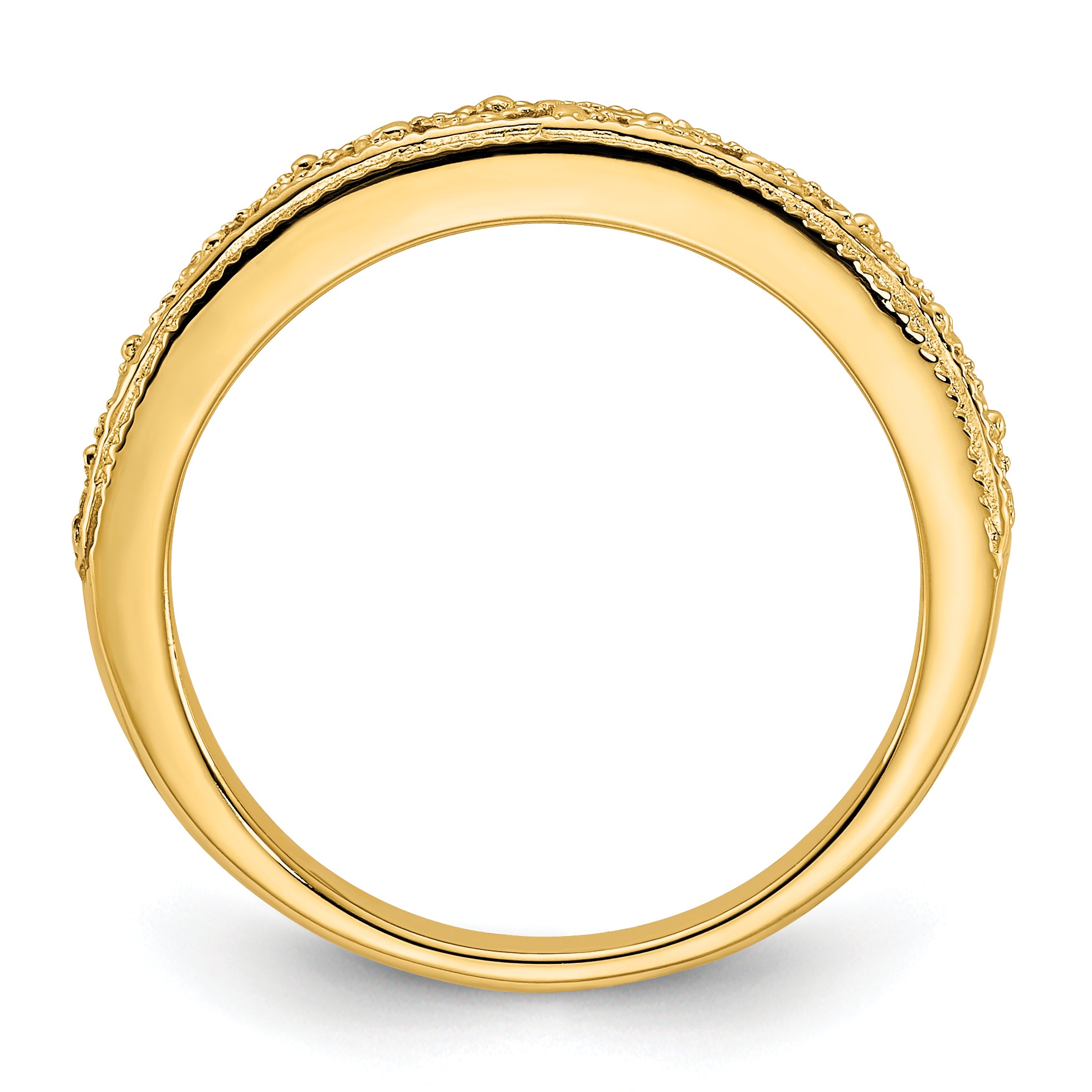 14k 3mm Filigree Wedding Band Secondary image