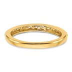 14k 3mm Filigree Wedding Band