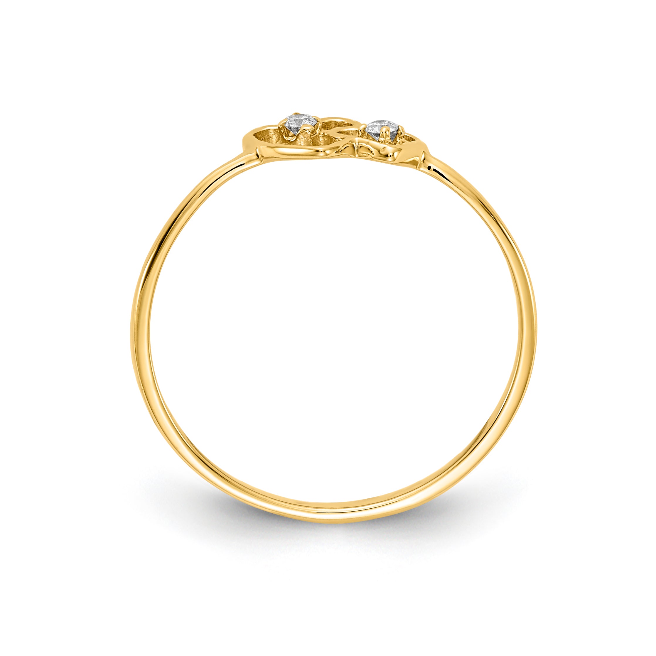 14K VS Diamond heart ring Secondary image