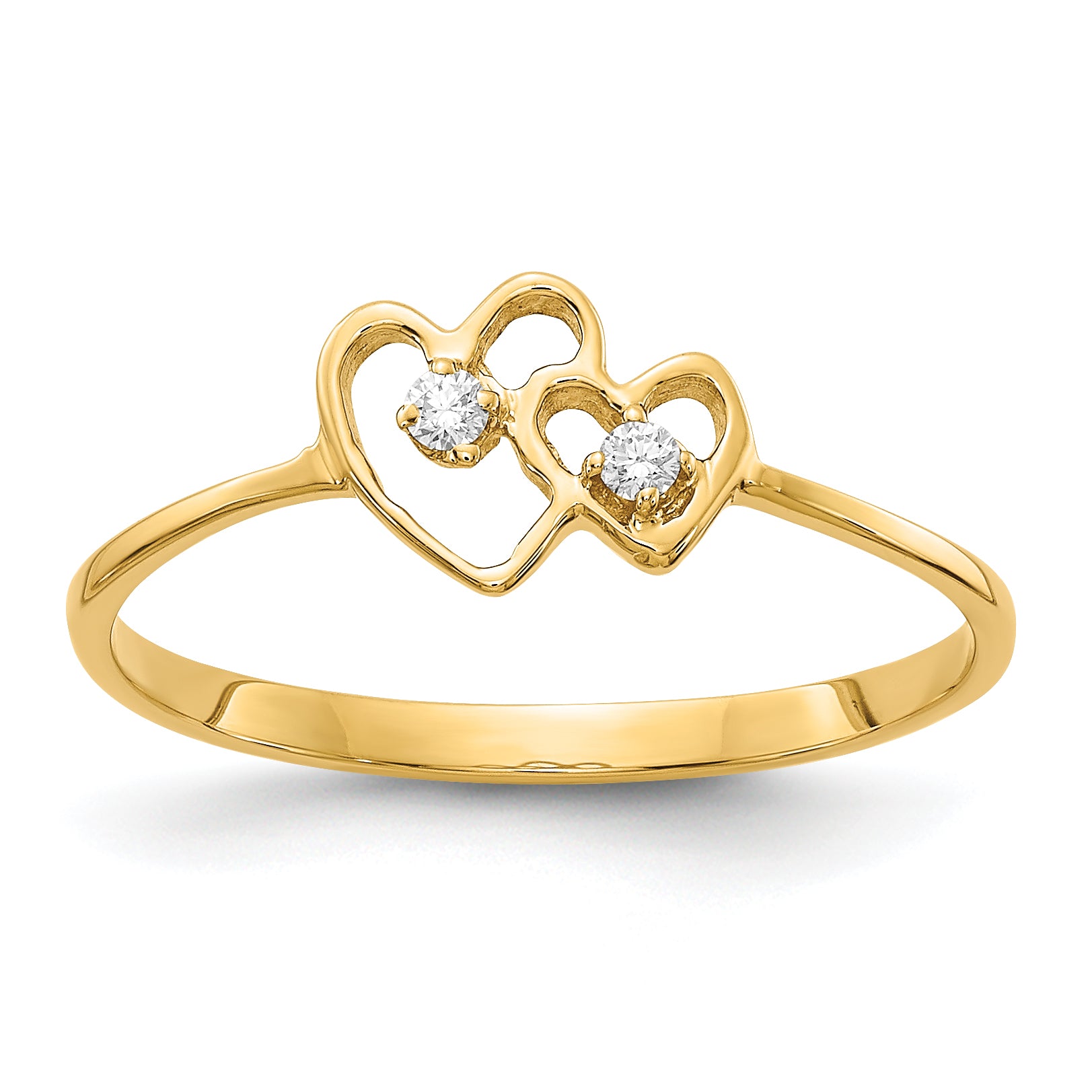 14k VS Diamond heart ring