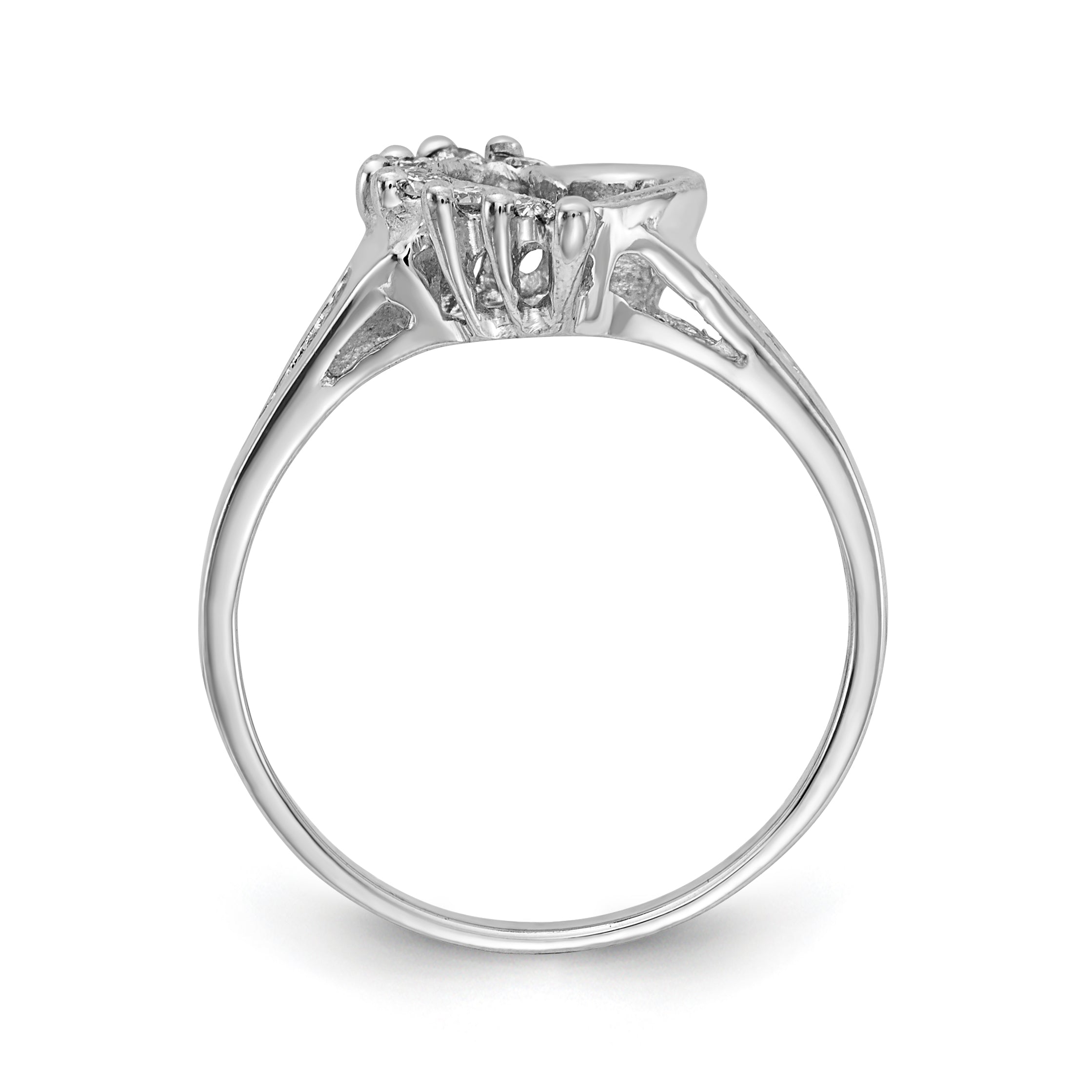 14K White Gold A Diamond ring Secondary image
