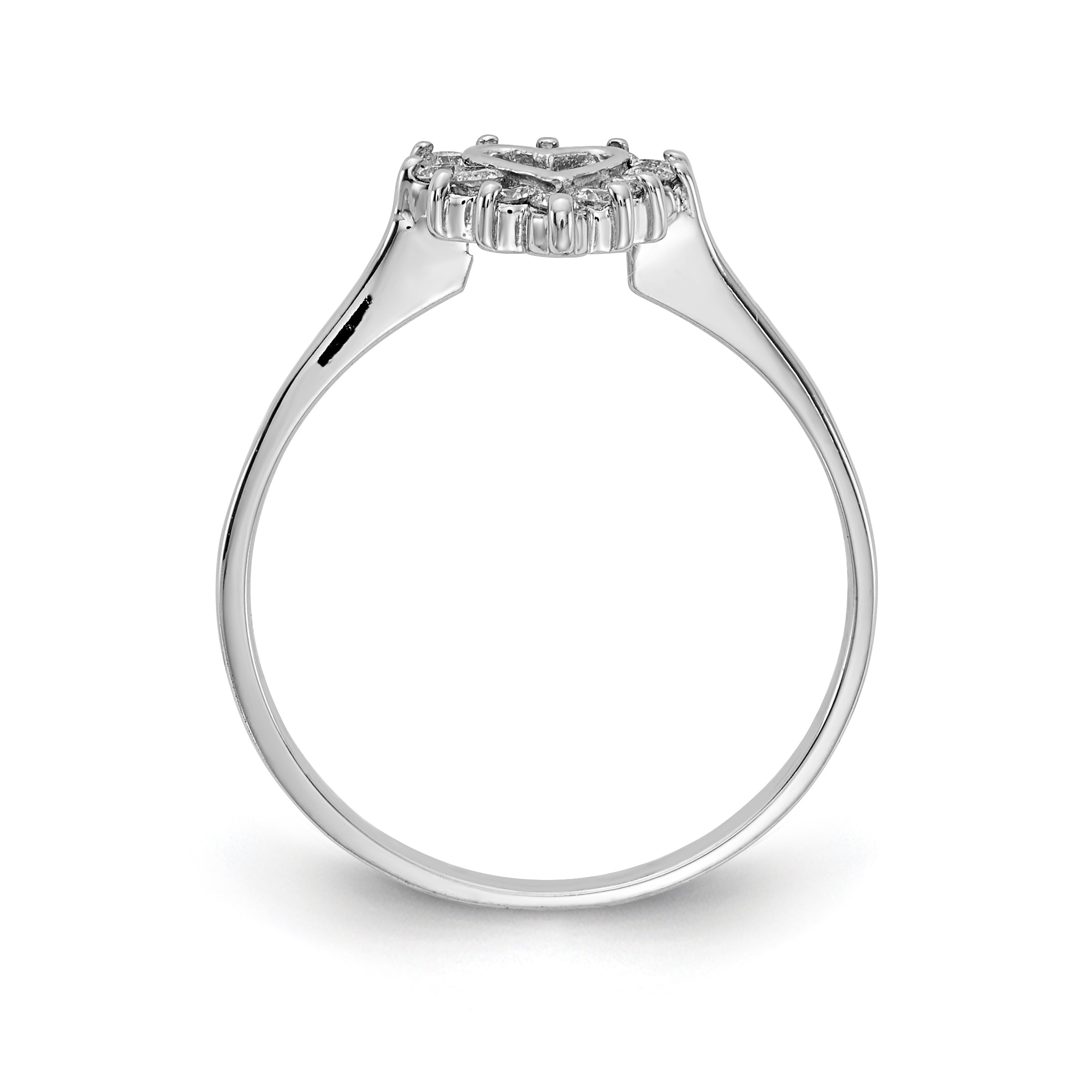 14K White Gold A Diamond ring