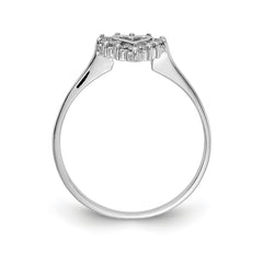 14K White Gold A Diamond ring