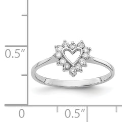 14k White Gold A Diamond ring
