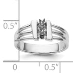 14k White Gold Ring Mounting