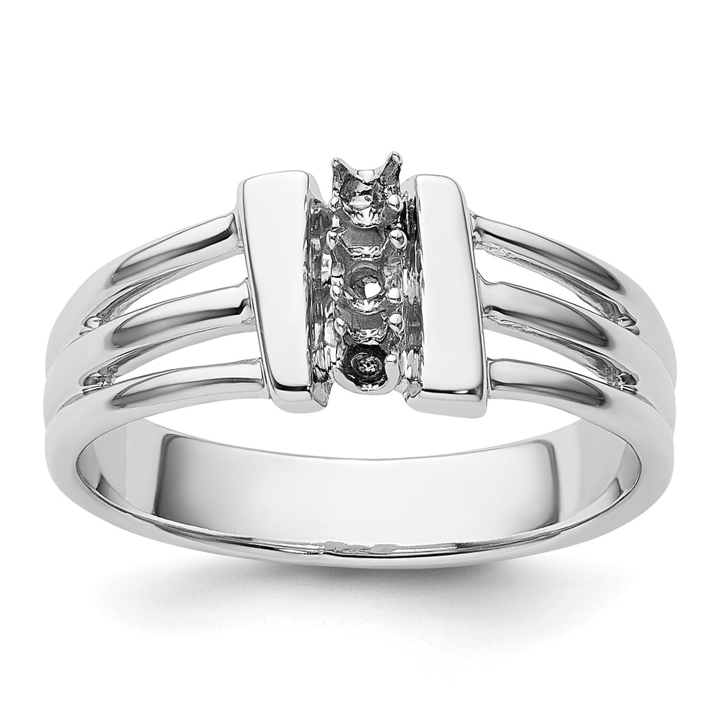 14k White Gold Ring Mounting