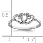 14k White Gold Polished .03ct. Diamond & 5x3 Oval Gemstone Ring Mounting