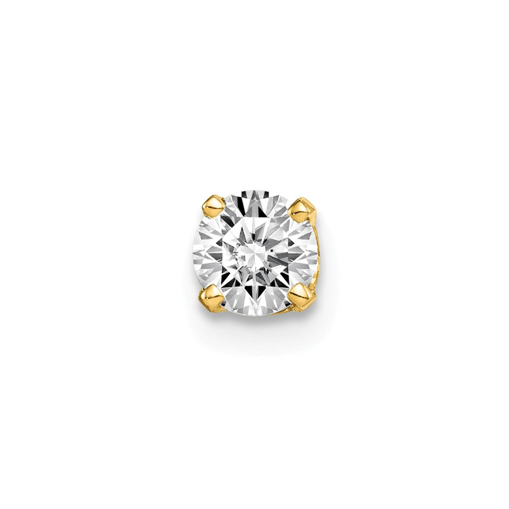 14K Single Stud Diamond Earring Main image