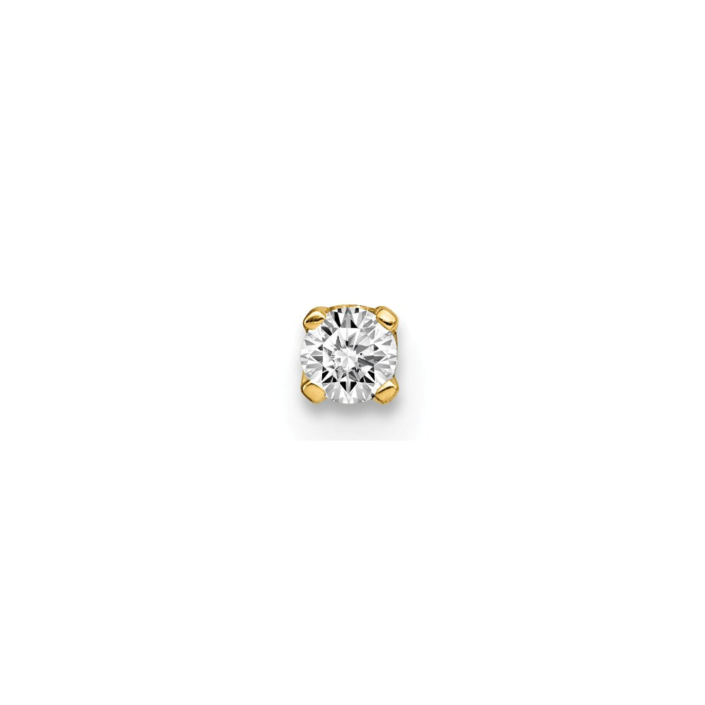 14K Single Stud Diamond Earring Main image