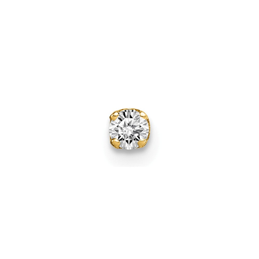 14K Single Stud Diamond Earring Main image