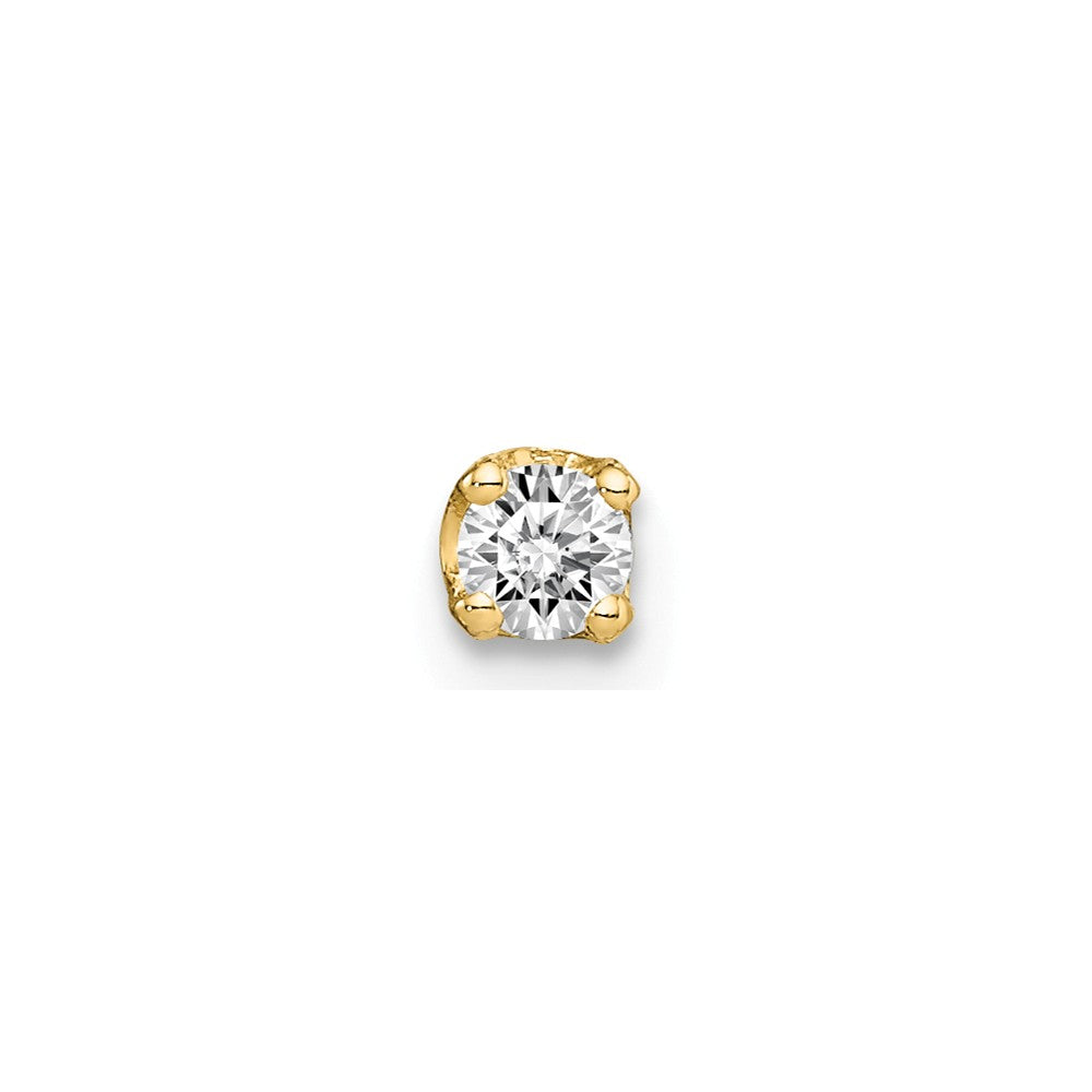 14K Single Stud Diamond Earring Main image
