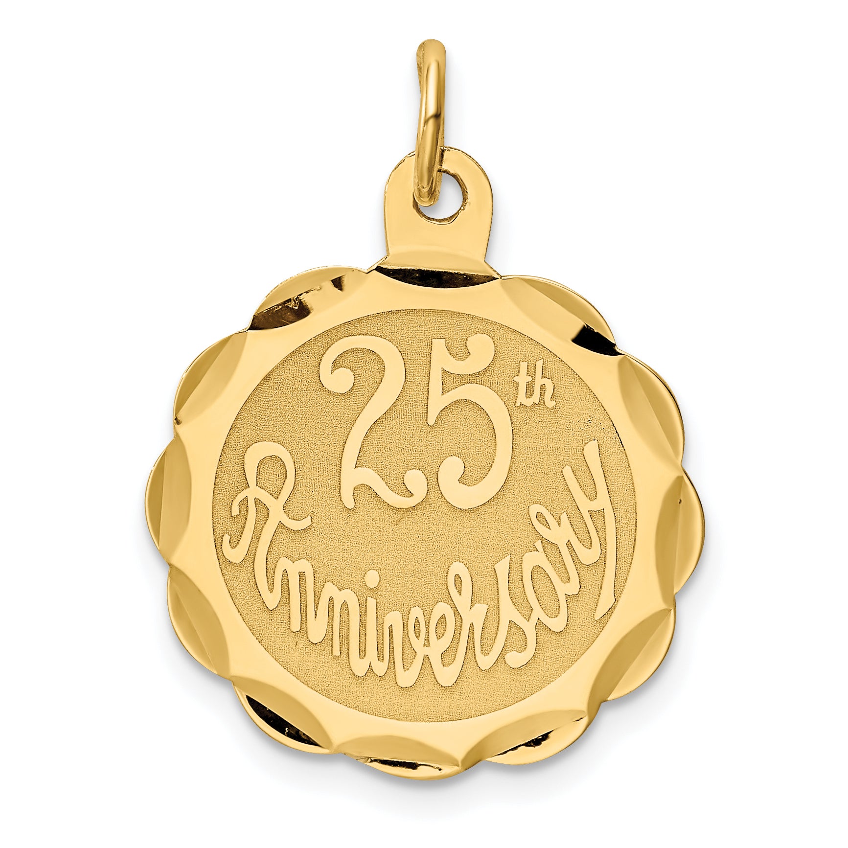 14K 25th Anniversary Disc Charm Main image