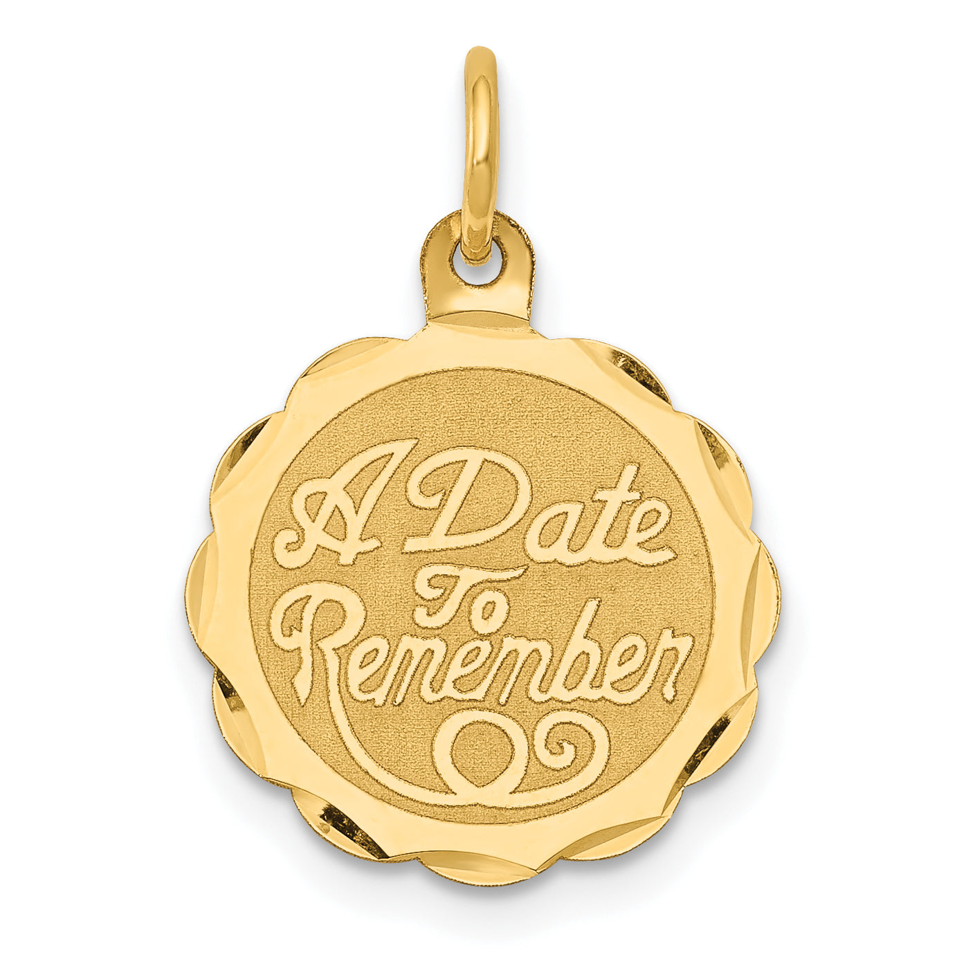 14K A Date to Remember Charm Main image