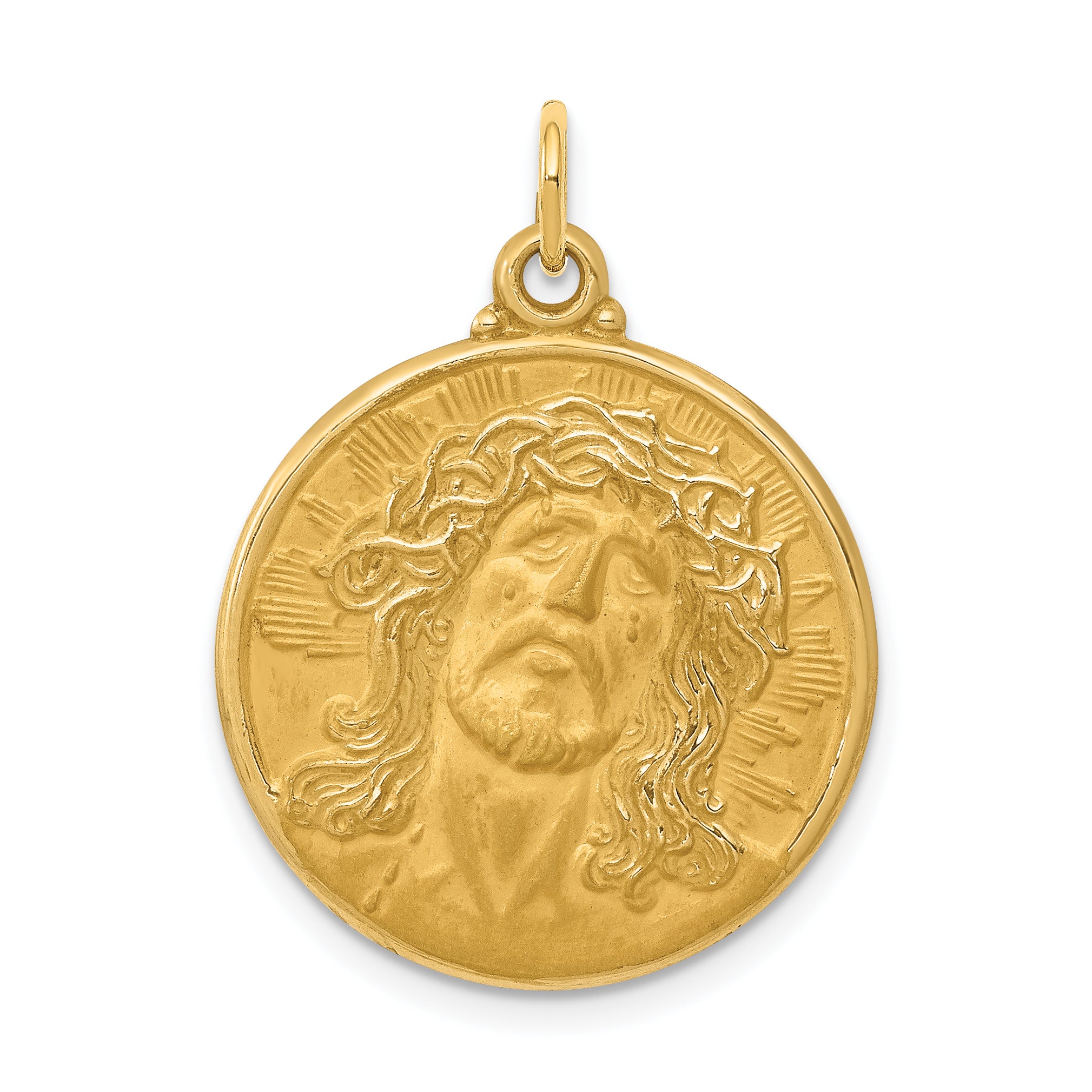 14K Jesus Medal Pendant Main image