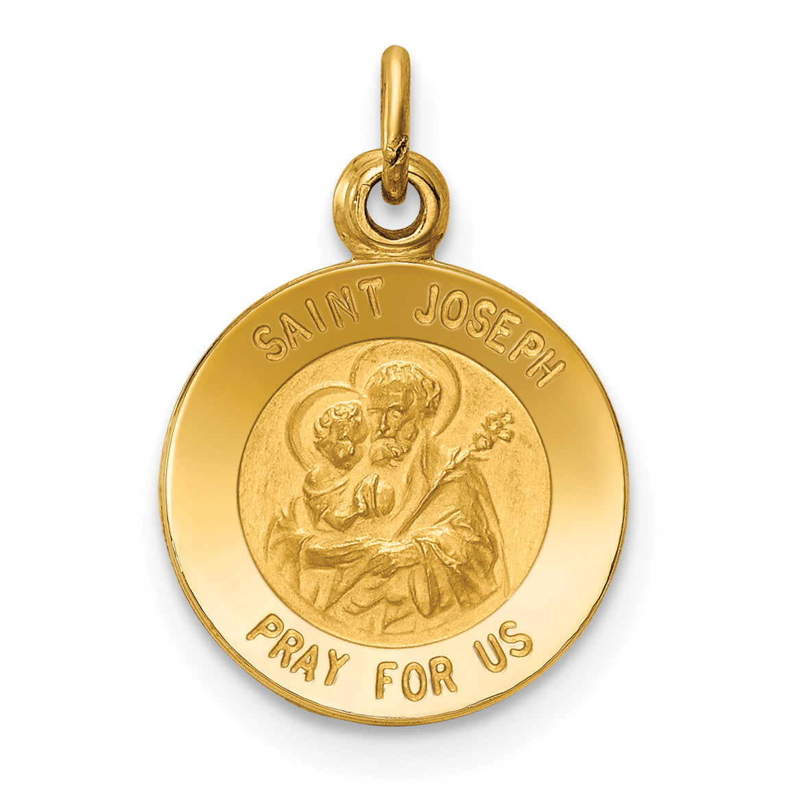 14K Saint Joseph Medal Charm Main image