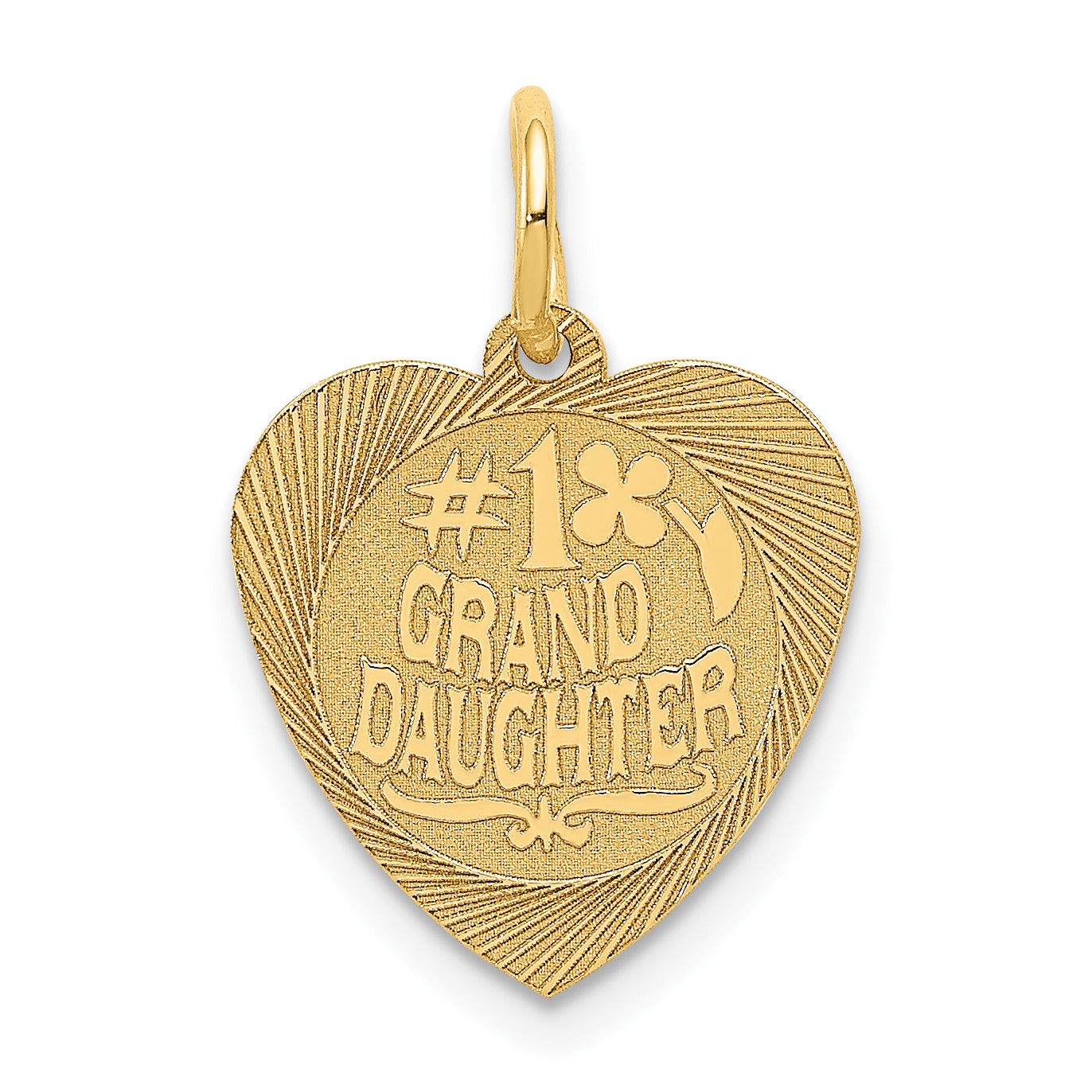 14K #1 Granddaughter Charm Main image