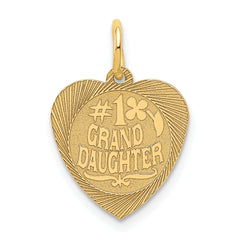 14K #1 Granddaughter Charm