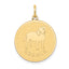14K Beagle Disc Charm