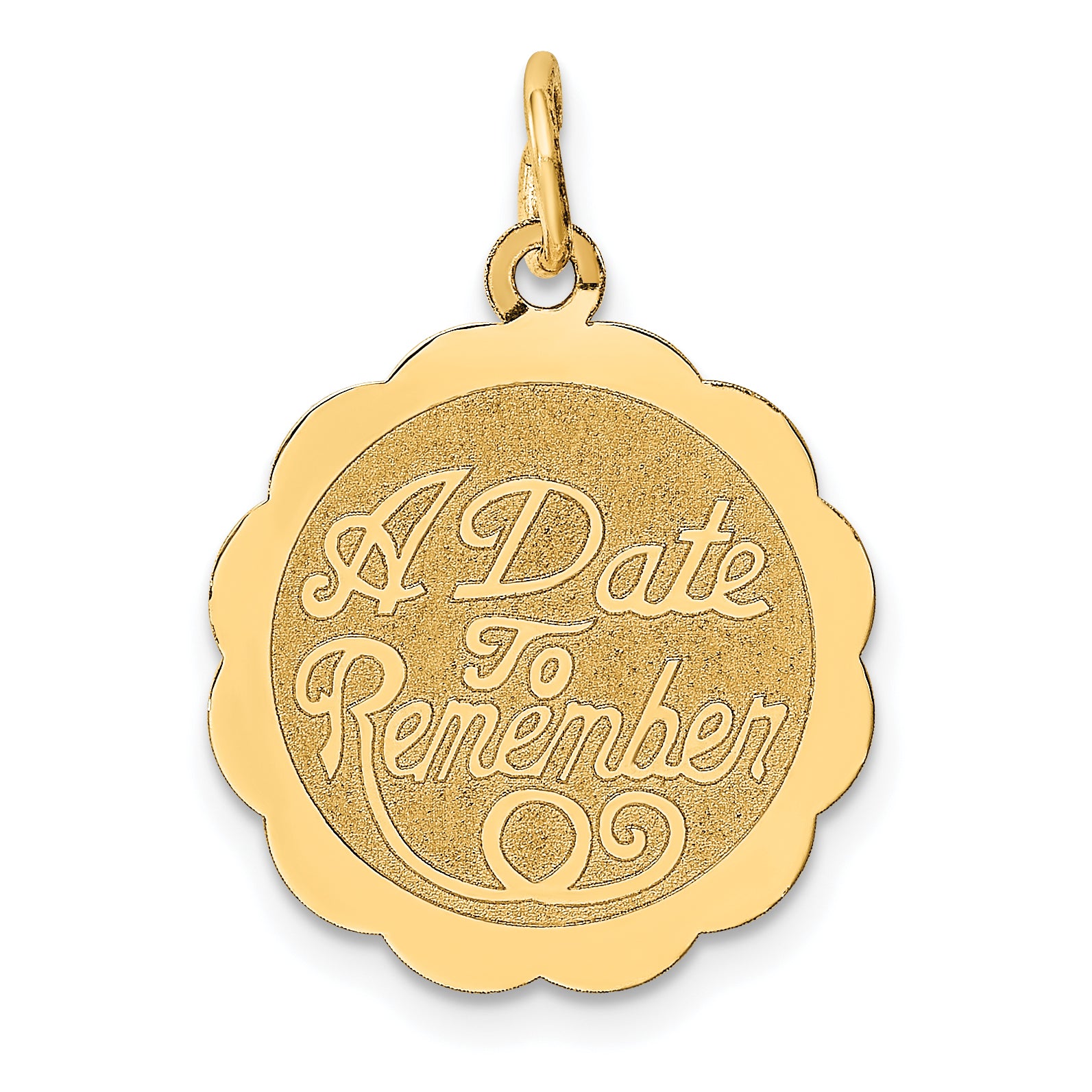 14K A Date to Remember Charm Main image