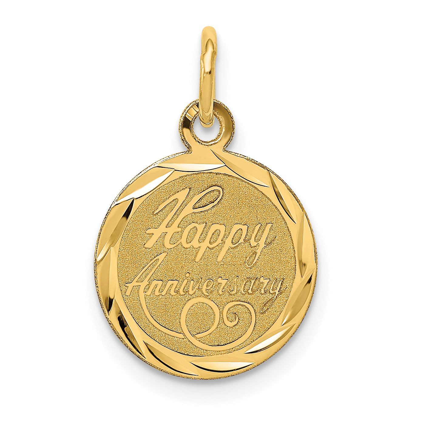 14K Happy Anniversary Charm Main image
