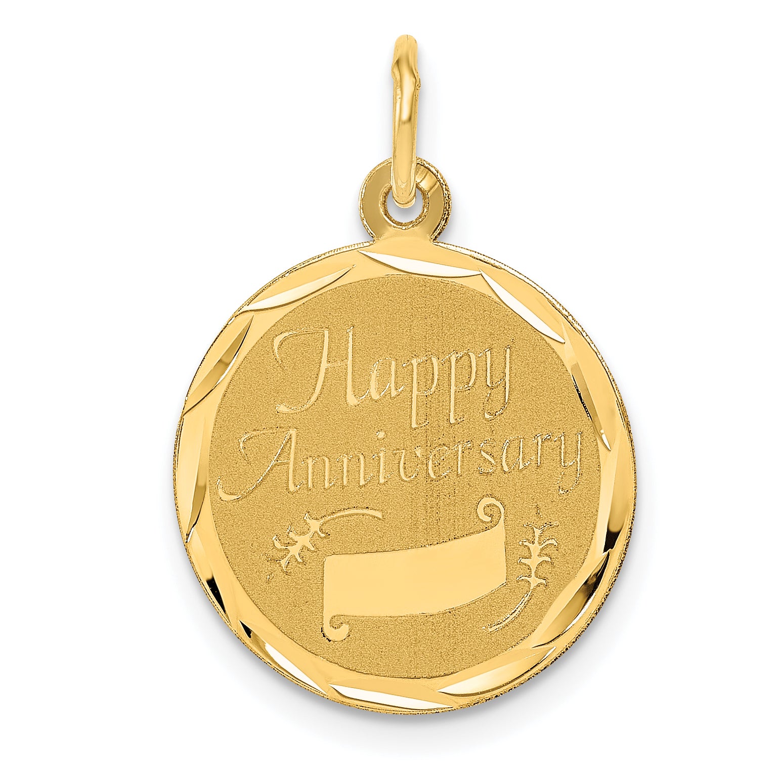 14K Happy Anniversary Charm Main image