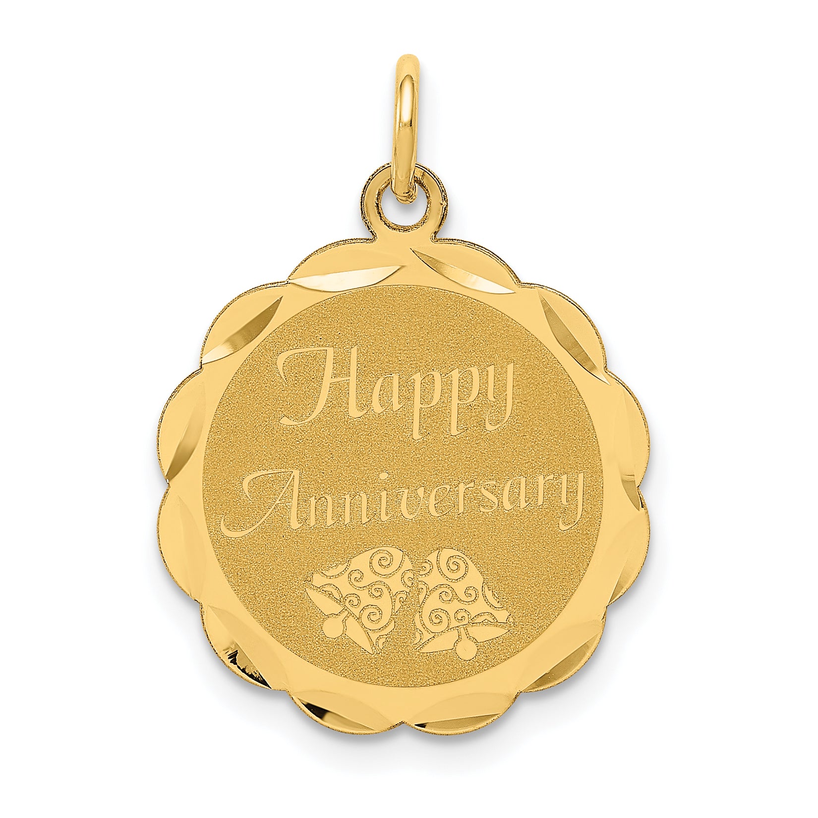 14K Happy Anniversary Charm Main image