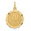 14K Happy 20th Anniversary Charm
