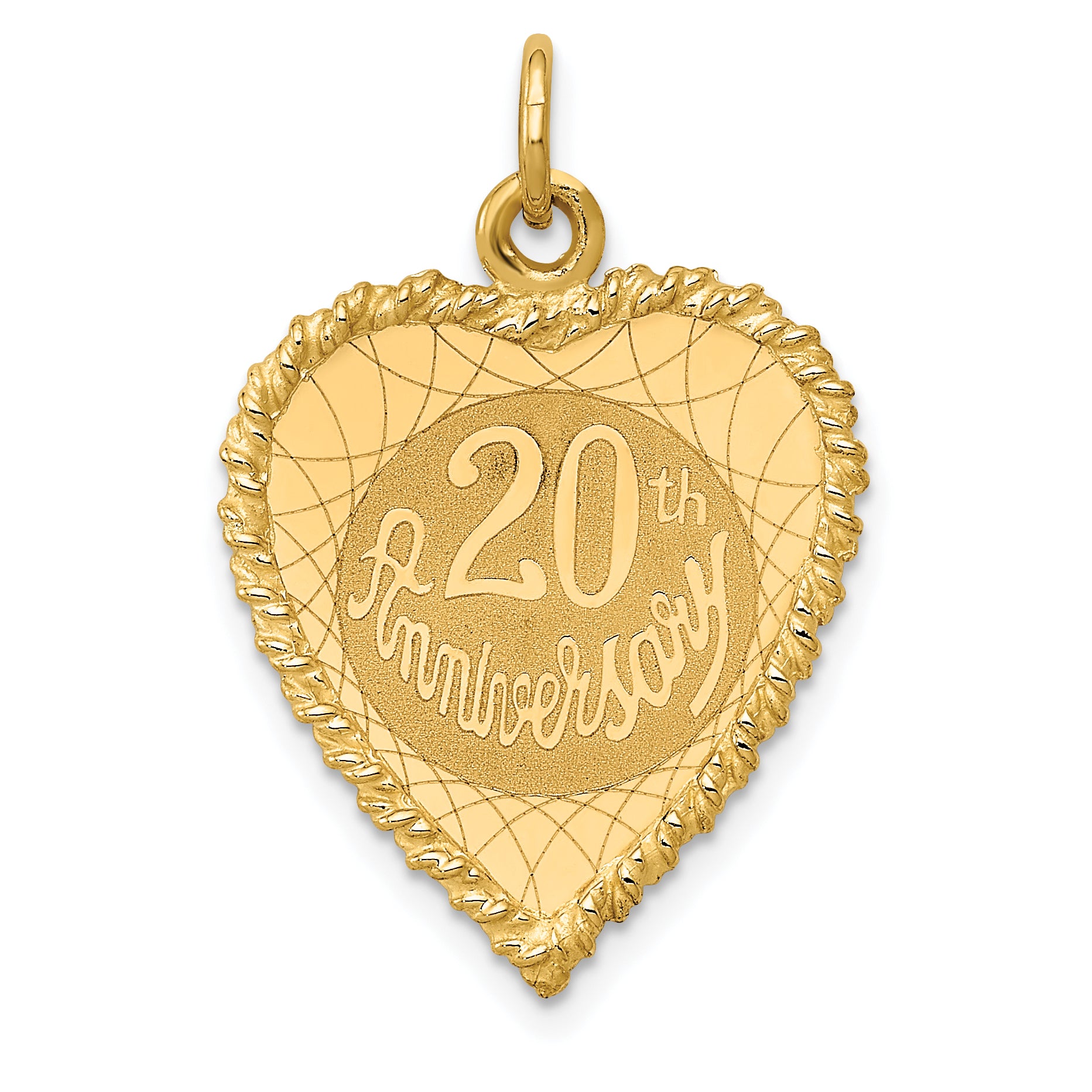 14K Happy 20th Anniversary Charm Main image