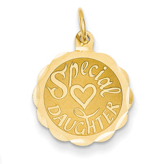 14K Special Daughter Charm