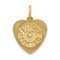 14K Special Sister Charm