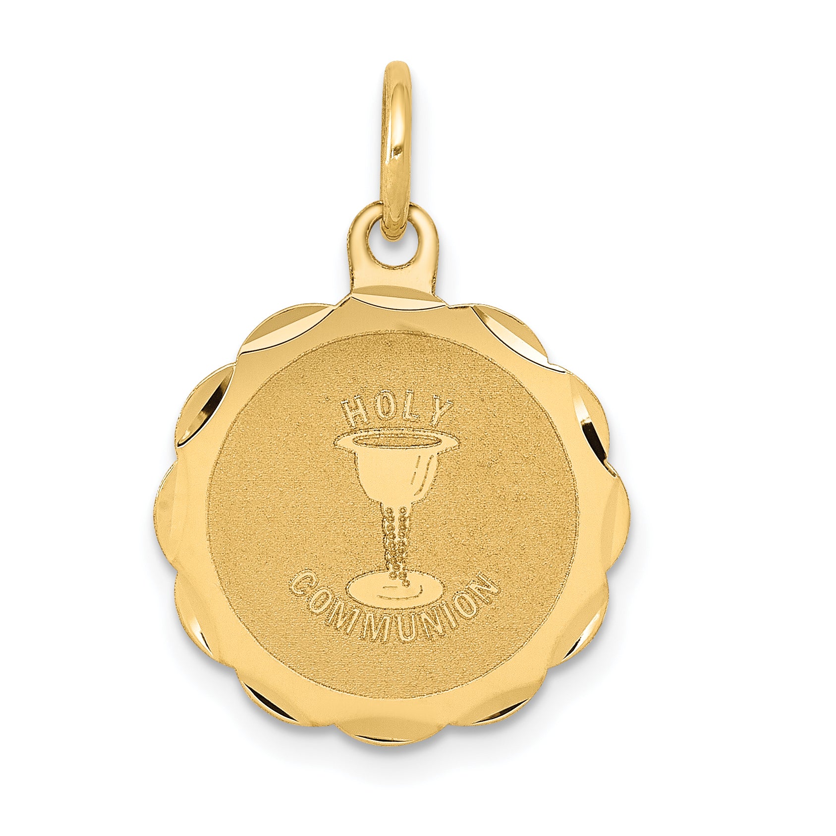 14K Holy Communion Disc Charm Main image