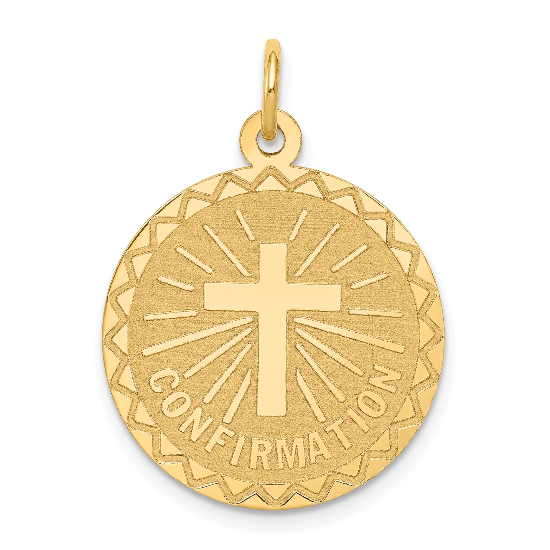 14K Confirmation Disc Charm Main image
